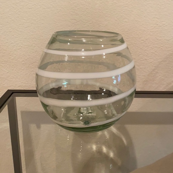 West Elm recycled glass swirl vase - Picture 2 of 5